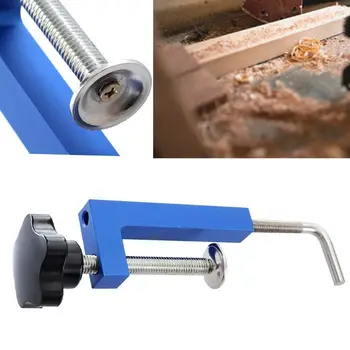 

Adjustable Woodworking G Clamp Fence Clip Quick Fixed Clamp Useful Fast Fixture Grip Clip Aluminium Alloy Hand Operated Tool