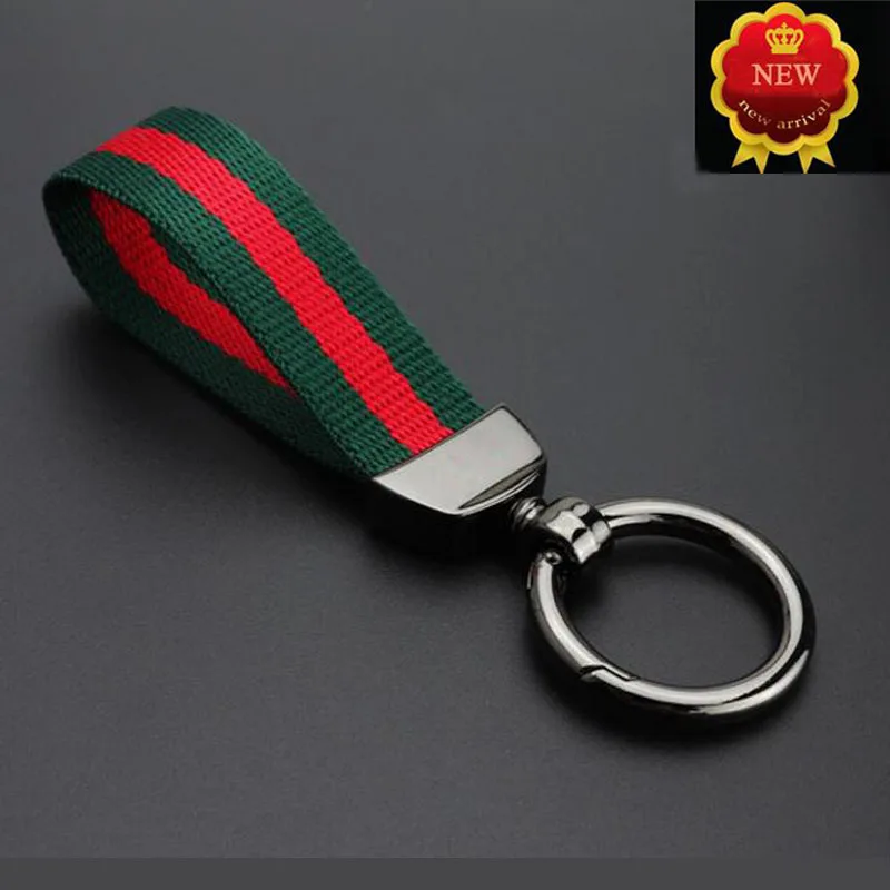 

Car Keychain Handmade Leather Braided Rope Nylon Rope Key Rings Men's waist hanging Keychain Car Key Holder Auto Car Accessories