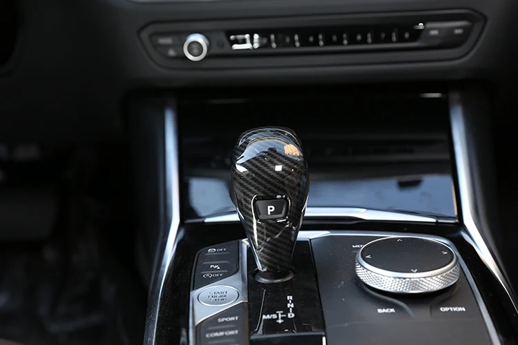 2 цвета, углеродное волокно, стиль ABS пластик, Автомобильная крышка переключения передач для BMW G20 G28 3 серии