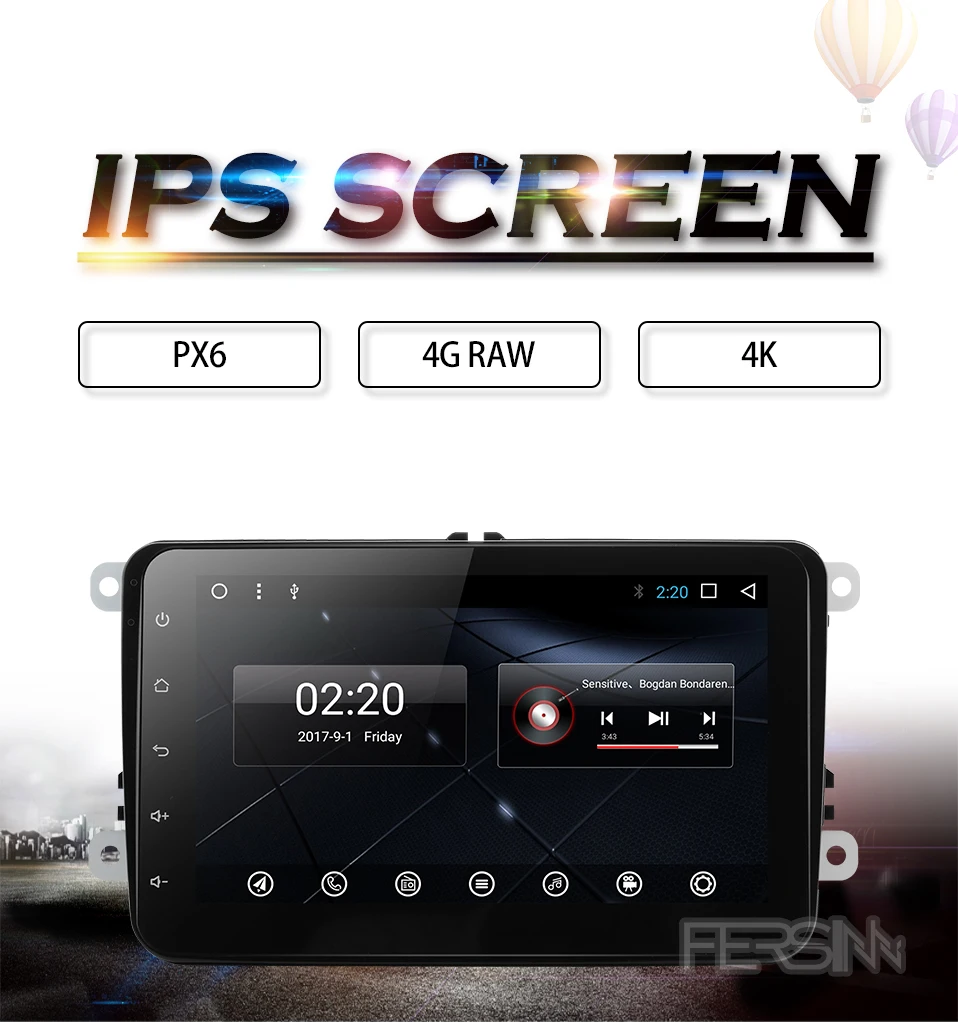 Android 9,0 автомобильный dvd-плеер для VW polo golf passat tiguan skoda yeti superb rapid для skoda gps 8 дюймов PX6