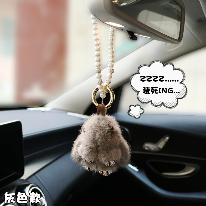 S-03 Cute Rabbit Car Hanging Ornament Diamond Car Hanging Ornament Retro Style Car Hanging Ornament - Название цвета: S-03