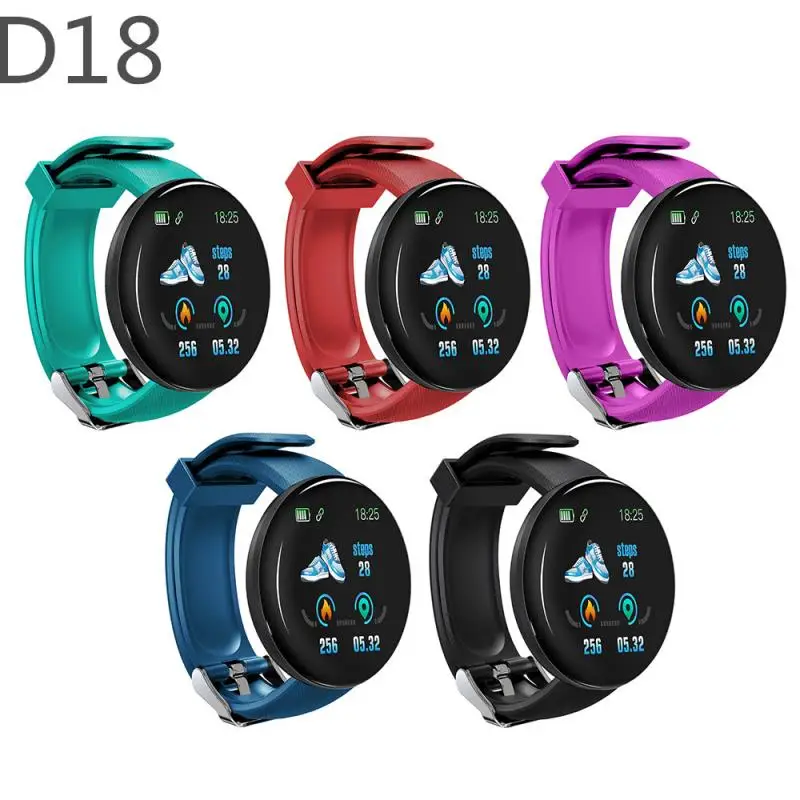

D18 Smart Watch Outdoor Sports Pedometer Smart Bracelet Men And Women Blood Pressure Information Reminder For IOS And Android