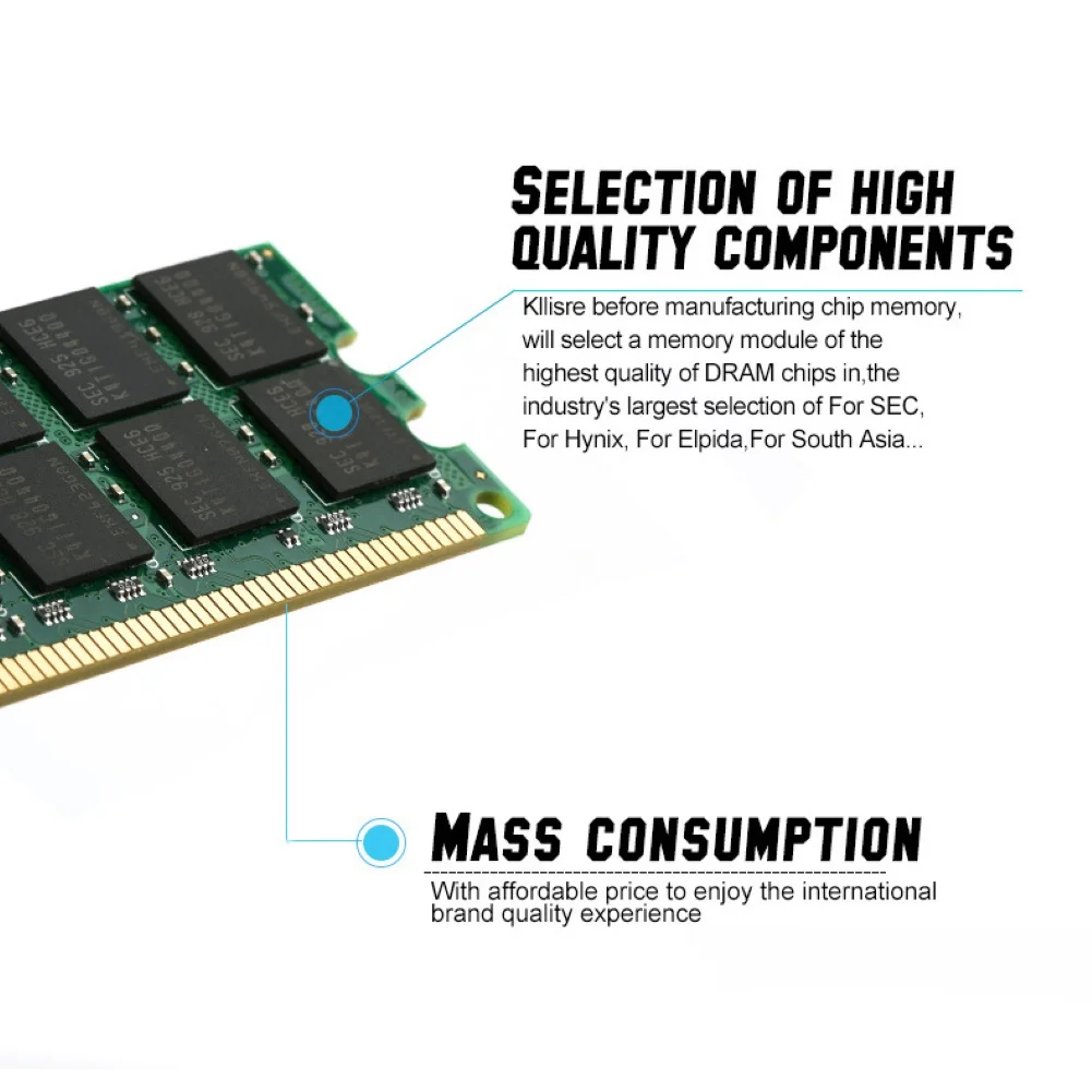 1,8 V DDR2 800MHz 240 Pin 4G Настольный Ноутбук Память ram DIMM