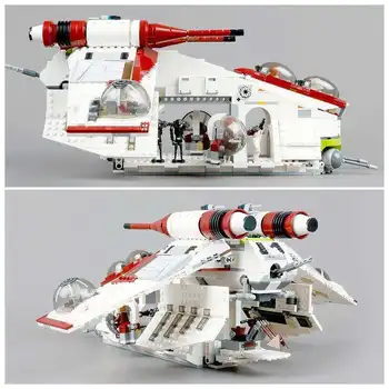 

05041 Star Wars on Toy Republic Gunship Set StarWars Compatible with Lepining 75021 Children's Ship Educational Blocks Toys