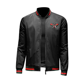 

New high quality Men's Slim Jacket Baseball jacket men Casual embroidery jacket