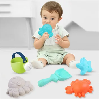 

Beach Toys for Kids Safe material Baby Beach Game Toy Children Sandbox Set Kit Summer Toys for Beach Play Sand Water Play Cart