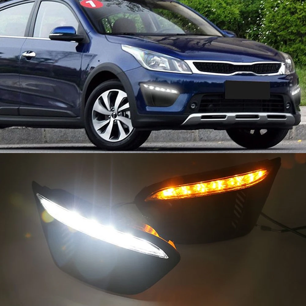 CSCSNL 1 пара супер ярсветодиодный одов для России KIA RIO X Line 2018 2019 Автомобильные