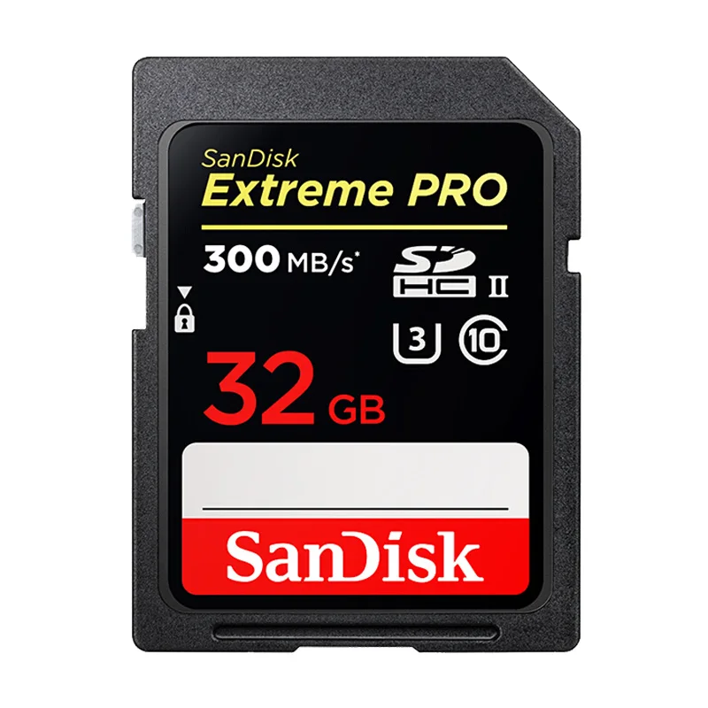 SanDisk, экстремальный Pro/Ultra, флешка sd card флешки 64 ГБ, sd-карта, карта памяти, 32 ГБ, флеш-карта, 128 ГБ, 16 ГБ, класс 10, U3, для камеры 1080p 3D, Full HD карта памяти карты микро сд карты памяти скидки - Емкость: SDXPK 300MB 32GB