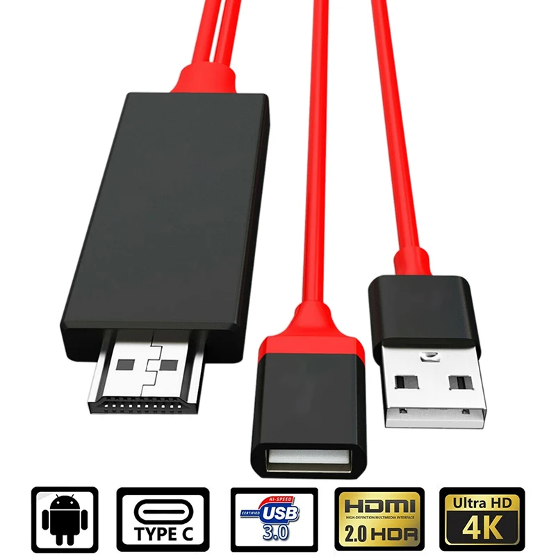 Hdmi совместимый зеркальный AV кабель для ТВ HDTV адаптер Usb универсальный iPhone Android |