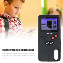 Gameboy Case Voor Huawei P40 P20 P30 Mate 20 30 Pro Kleur Scherm Klassieke Spel Tetris Console Case Voor Huawei nova5 Honor 9X Cover