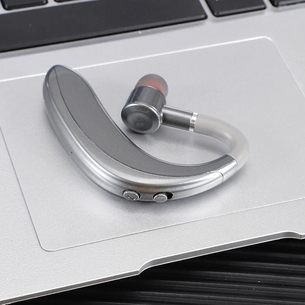 S109 Single Bluetooth Business Wireless Headset CVC6 0 Noise Reduction HD Call Sport Ear Hook Earphone Support Fast Charging