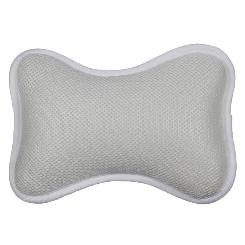 Подушка для ванны с присосками надувная 3D сетчатая подушка для поддержки шеи мягкая спа подушка для ванны случайный цвет - Цвет: W