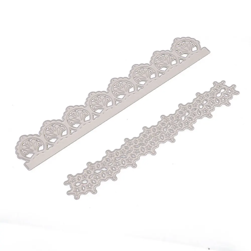 

2PCS/LOT Vintage Lace Embrossing Irregular Border Edge Metal Cutting Dies Embossing Scrapbooking Paper Card Making DIY Card