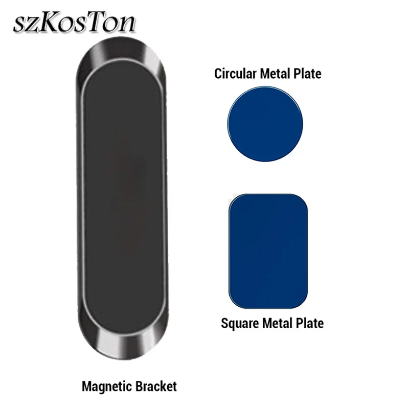 Мини-магнитный автомобильный держатель для телефона, крепление на приборную панель для iPhone X, huawei, gps, настенный металлический магнитный держатель для мобильного телефона