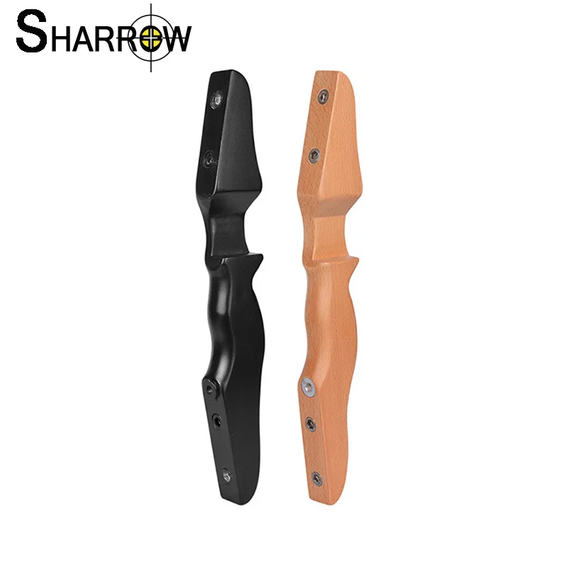 1pc Archery 15Inch Haruki Recurve Bow Riser Handle Use with Bow Limbs Bow and Arrow Accessory for Hunting and Shooting