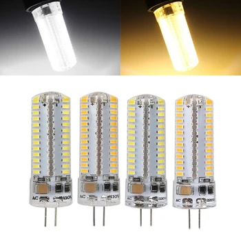 

G4 Silicone 104 LED Safe Corn Light Lamp Bulb 3014 104SMD AC 110V/AC 220V 360lm