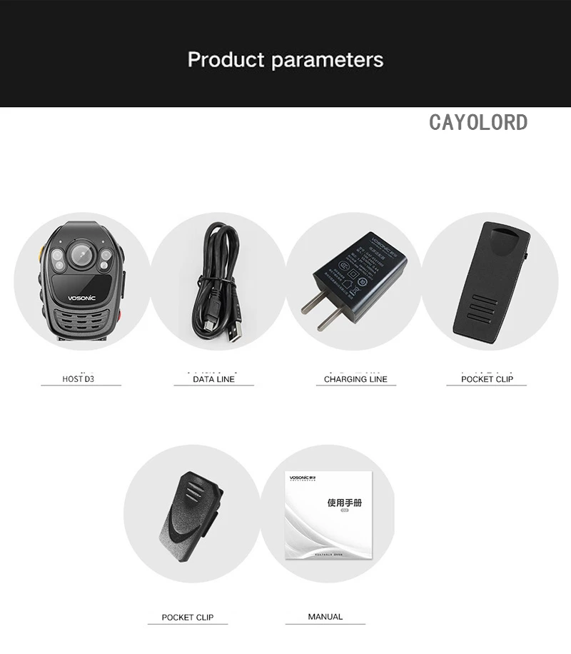 13hrs Long Recording Time 1296p HD Car Camera DVR