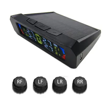 

High Performance Car Tire Monitoring TPMS Anti-Explosion Low Energy Black Lcd Solar