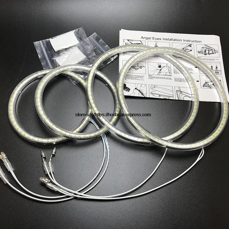 HochiTech для Volkswagen VW golf 4 1998-2004 ультра яркий SMD белый светодиодный ангельские глазки 12 В halo Кольцо Комплект дневного света DRL