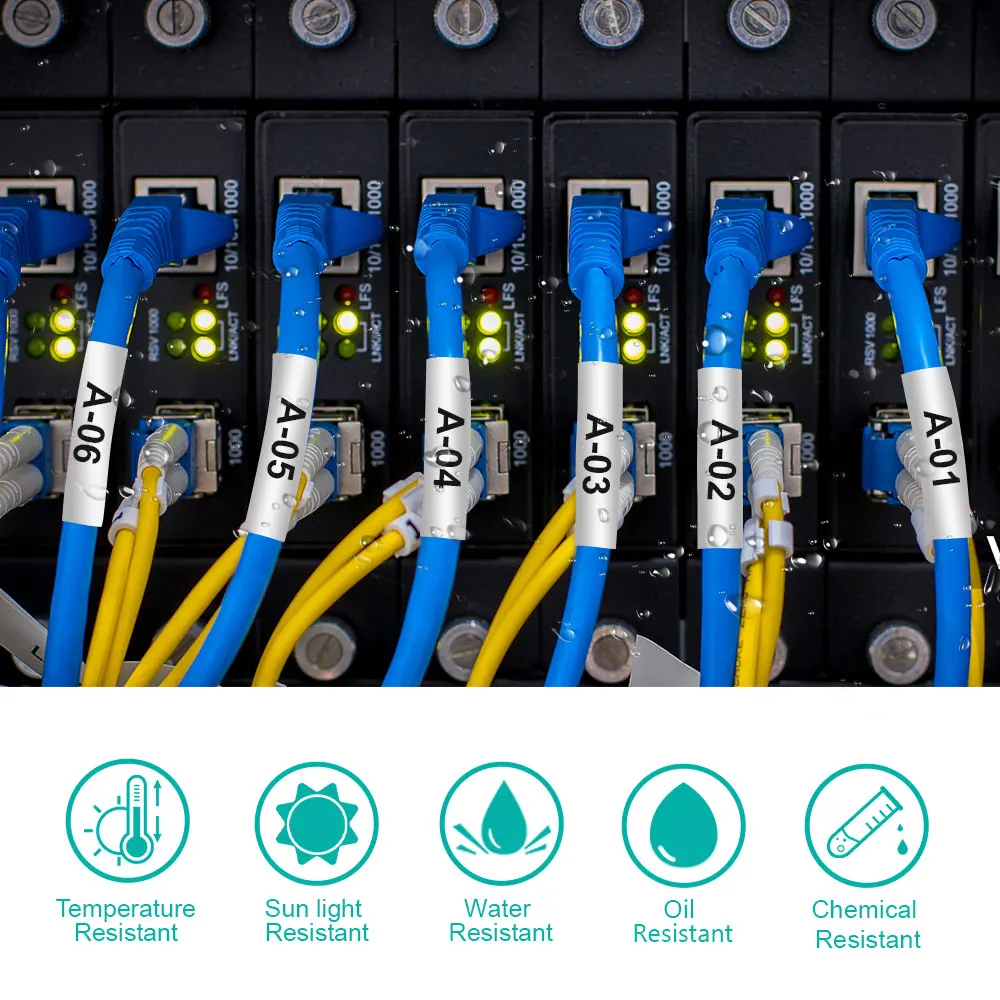 브라더 HSe 211 221 231 241 Hse-231 열 수축 튜브, 611 621 631, P-터치 PT-E550 라벨 메이커와 호환, HSe231, 1 개