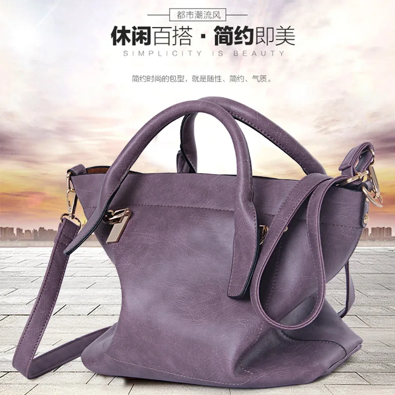 

2016 New Style Fashion Europe And America Retro Casual Tote Bag Big Bag Women's Portable Shoulder Bag WOMEN'S Bag