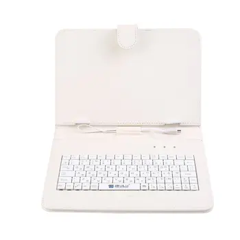 

9 Inch Mobile Phone Tablet Android Mk Cross Pattern Keyboard Leather Durable Case Black (Russian Version)
