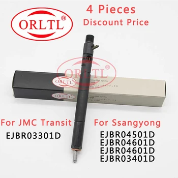 

4 Pieces Common Rail Injector EJBR04501D EJBR04601D EJBR04701D EJBR03401D EJBR03301D For Delphi JMC / ssangyong Euro 3 Euro 4