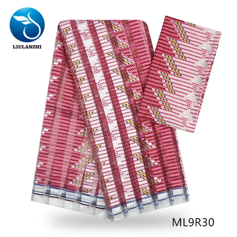 LIULANZHI африканская лента органза ткань 4+ 2 ярдов Высокое качество платье швейный воск материал мягкая лента ML9R12-33