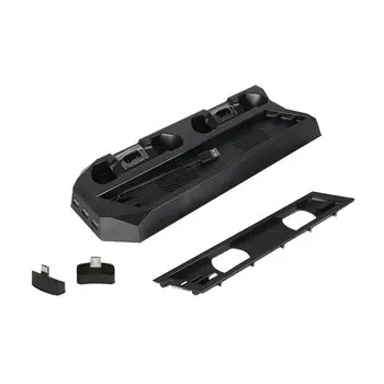 

PECHAM vertical bracket for PS4 ultra-thin / for PS4 with cooling fan Slim console dual controller charging station