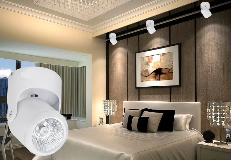 10W 20W COB Led downlights Surface Mounted Ceiling Spot light 360 degree Rotation Ceiling Downlight White AC85-265V spotlight lighting