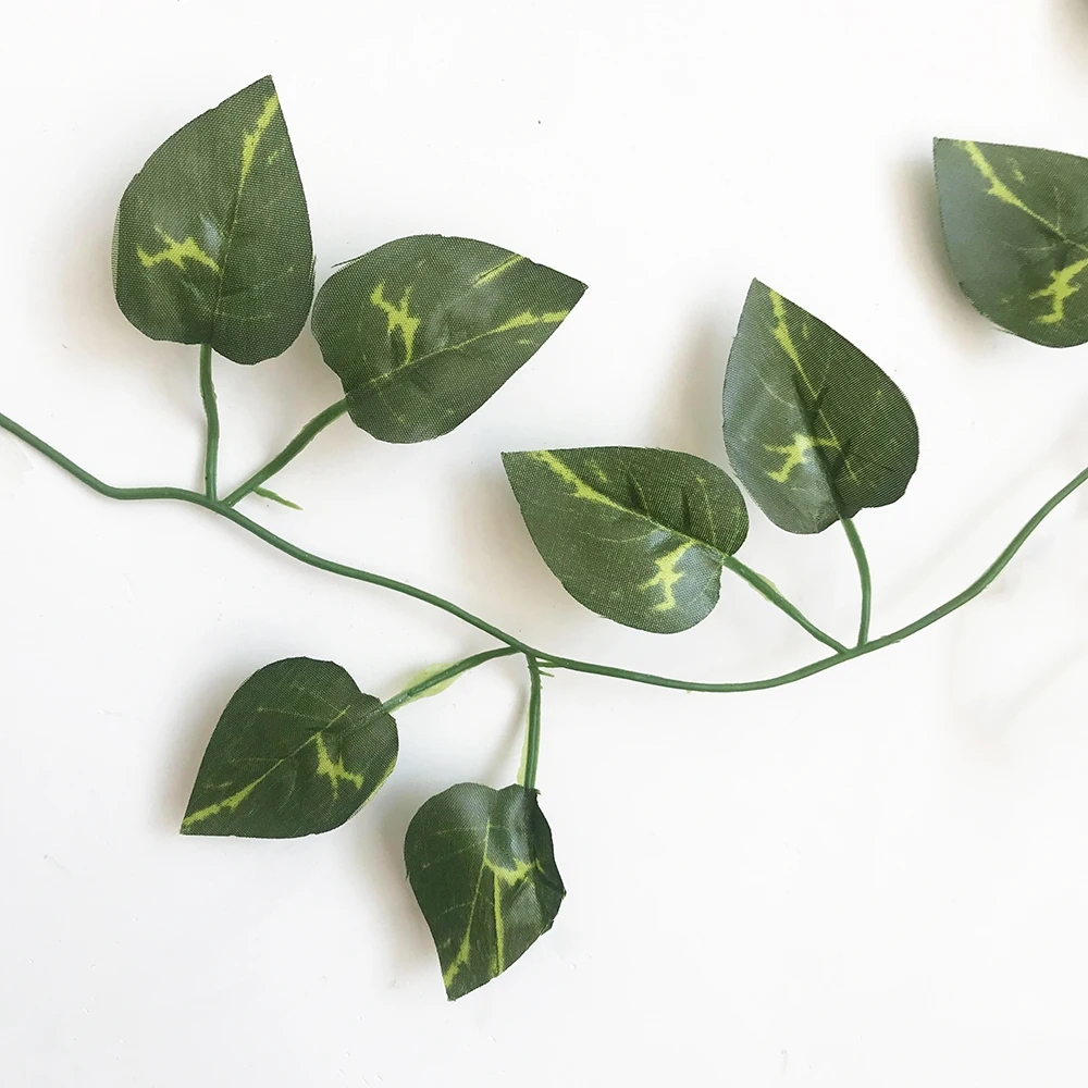 210cm Künstliche Grün Pflanzen Hängen Ivy Lassen Algen Rettich Gefälschte Blumen Trauben Reben Hause Garten Wand Partei Urlaub Dekoration – Detail 10