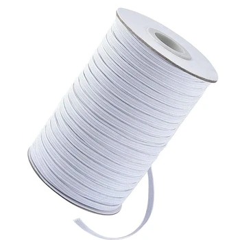 

Elastic Bands for Sewing,Braided Cord/Heavy Stretch Knit Elastic Spool for Masks (200-Yards Length 1/4 inch Width)