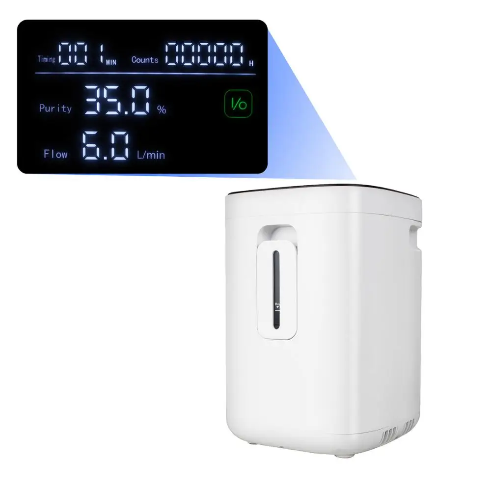 1-6L/min Einstellbar Sauerstoff Konzentrator Touchscreen Sauerstoff Maschine mit Sprach Funktion 1-6L/min Einstellbar Sauerstoff Konzentrator Touchscreen Sauerstoff Maschine mit Sprach Funktion