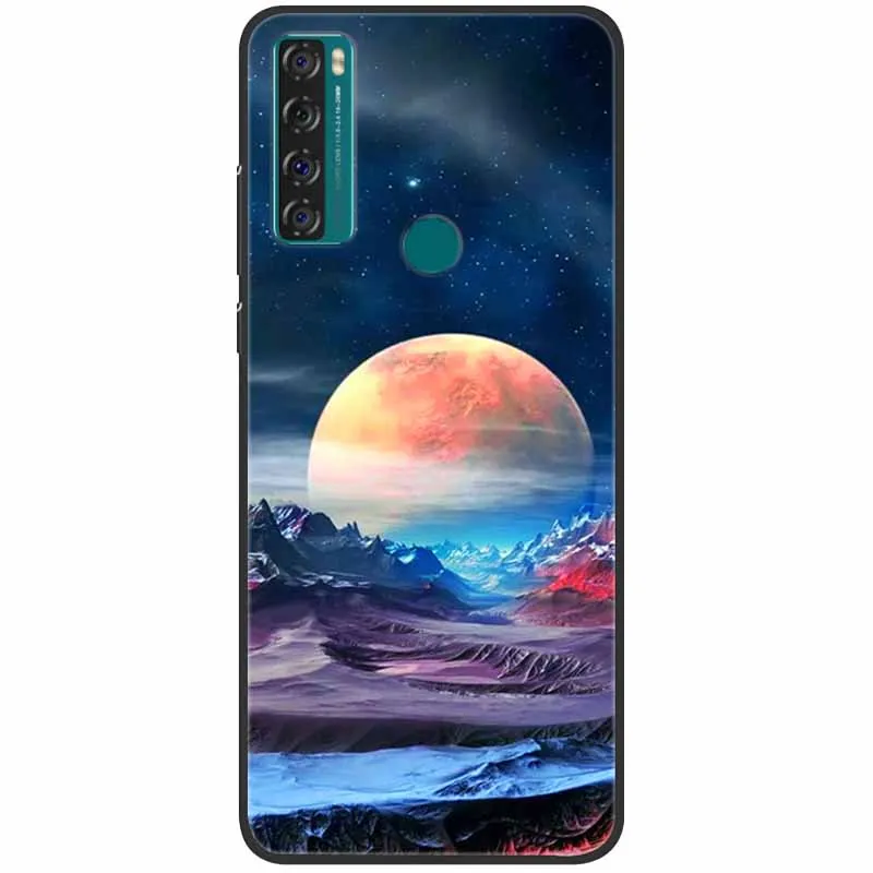 phone dry bag For TCL 20 SE Case Shockproof Soft Silicone Marble Phone Cover for TCL 20 SE Case 20se TPU Funda Painted Cartoon 6.82 inch Capa best waterproof phone pouch Cases & Covers