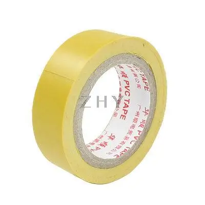 

3.5M x 1.5CM Yellow PVC Adhesived Electric Insulation Tape Roll