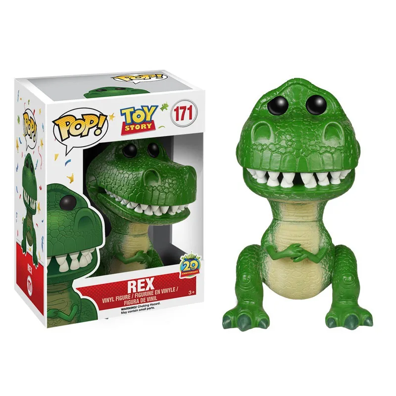 FUNKO POP Новая история игрушек 4 REX 171 # Виниловые Куклы Фигурки Коллекция моделей игрушек для детей рождественские подарки на день рождения