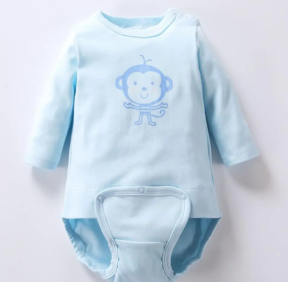 blue monkey Одежда для малышей; детские комбинезоны; боди для малышей; Одежда для мальчиков; Одежда для девочек; Детские пижамы с длинными рукавами; детская одежда; боди для малышей - Цвет: blue monkey