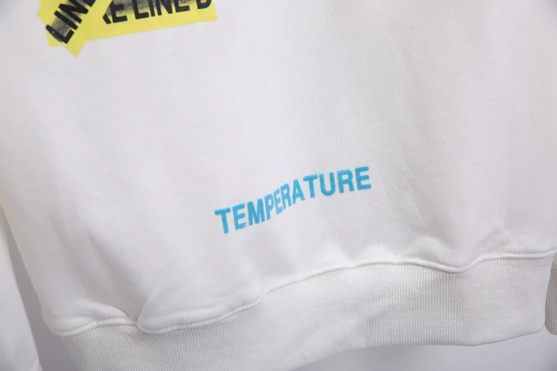 OFF-WHITE OW желтая мужская толстовка с капюшоном
