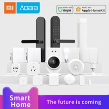 Xiaomi Aqara wifi термостат умная лампа занавес Мотор Датчик ZigBee шлюз концентратор умный настенный переключатель система умного дома