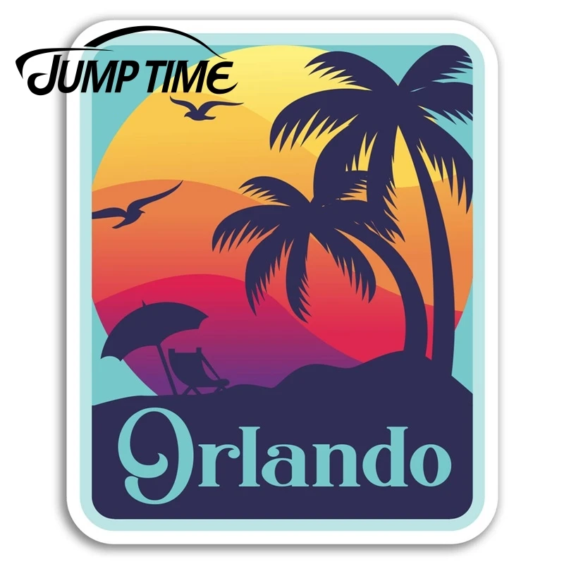 Время прыжка для Orlando виниловые наклейки Флорида Наклейка Путешествие ноутбука