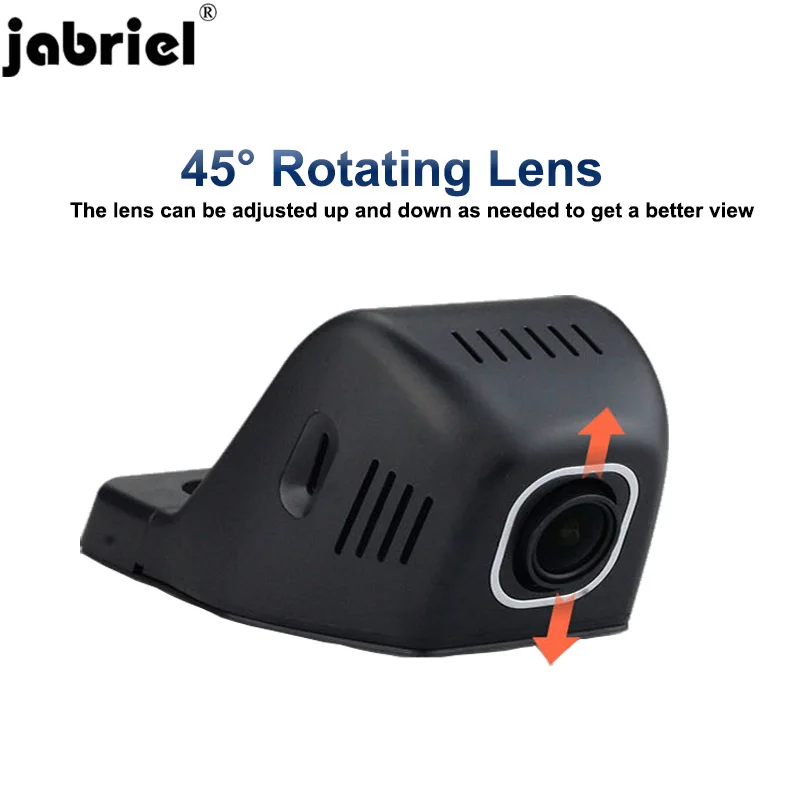 Jabriel 1080P dash cam скрытая Wi-Fi камера для машины dvr 24 часа рекордер камера заднего вида для toyota corolla rav4 avensis t25 yaris chr