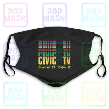 

Dust Mask with Filter Civic Tv Premium Videodrome Inspired Washable Reusable Mask