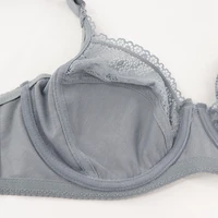 Beauwear damska kwiecista koronka biustonosze perspektywa biustonosz z fiszbinami seksowna bielizna Plus rozmiar Bralette duża miseczka 36-46 D DD E DDD F 4
