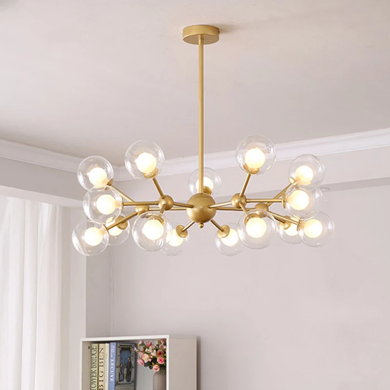 Nordic modern led chandelier molecule magic bean lamp cover suitable for living room dining bedroom lighting | Лампы и освещение