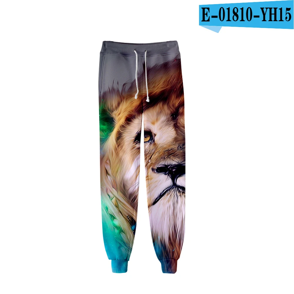 17 New King Lion Cartoon 3d Joggers Harem Pant Fashion Hip Hop Men Women Long Loose Trousers Sports 3D Fitness Pants Sweatpants 4XL - Цвет: 17