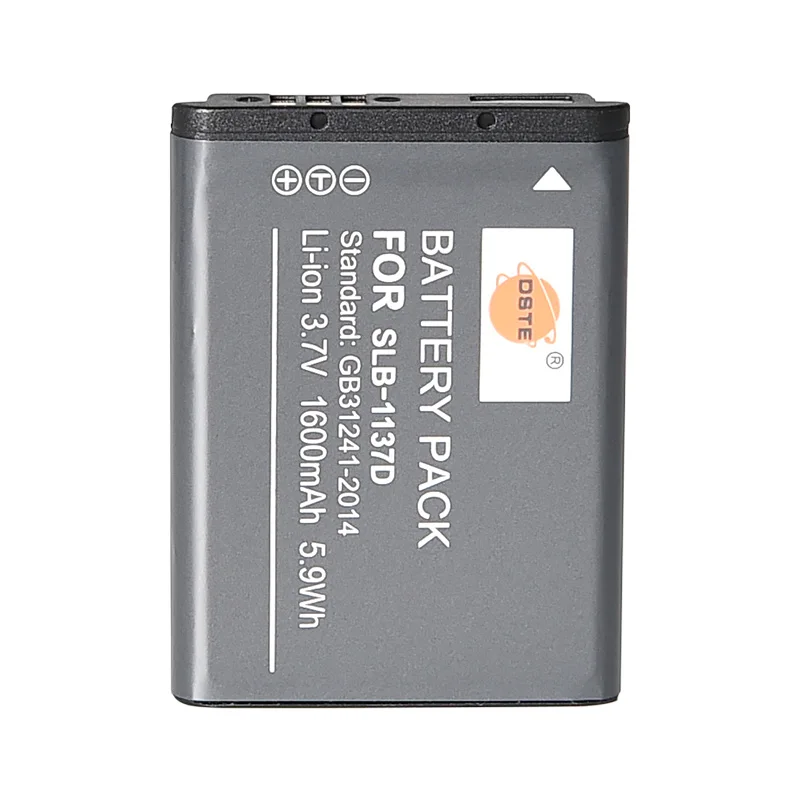 2 шт. 1600 мАч 3,7 V SLB-1137D 1137D DSTE Камера Батарея Зарядное устройство для samsung TL34HD i80 i100 L74 NV1 NV24 NV30 NV40 NV100HD NV103