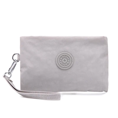 KEDANISON water nylon day clutches women's evening bag 18*11*1cm - Цвет: Серый