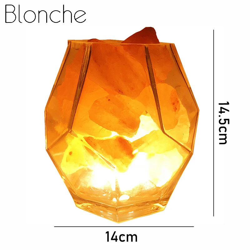 Blonche USB кристалл лава лампа Гималайская натуральная соль лампа для домашнего декора светодиодный теплый Настольный светильник прикроватные светильники для спальни Luminaira