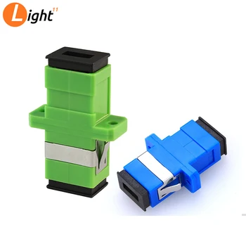 

100pcs/lot SC/UPC and SC/APC Adaptor New SC Fiber Optic Adapter SC Flange Coupler Fiber Coupler