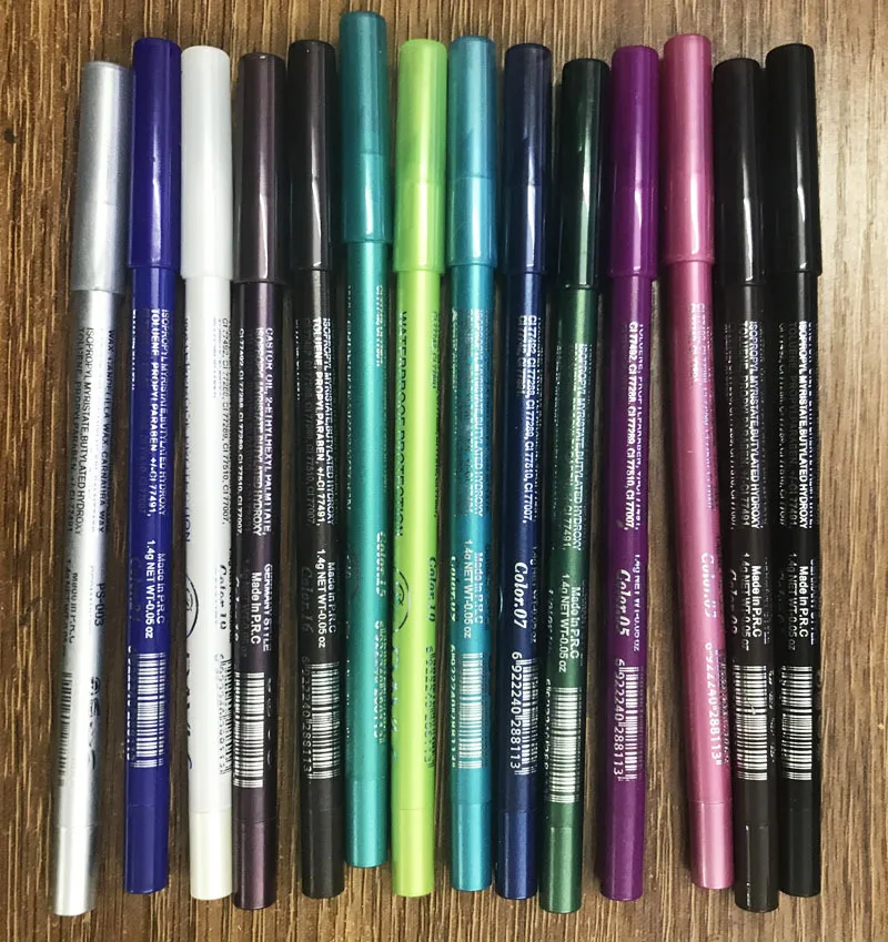 14 цветов Подводка для глаз гелевый карандаш матовое стекло с перламутровым эффектом тени для век ручка стойкий Водонепроницаемый без цветения Макияж Косметика с точилкой